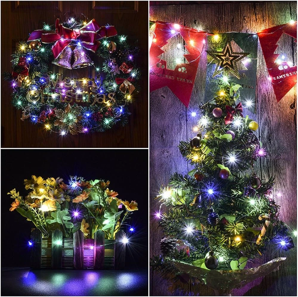 [USB Fairy Lights] 20/30/50 LED USB Fairy Lights | Copper Wire String Lights, Warm White Multicolor White, Home Decor, Bedroom, Wedding, Christmas, Holiday, Halloween Decorations