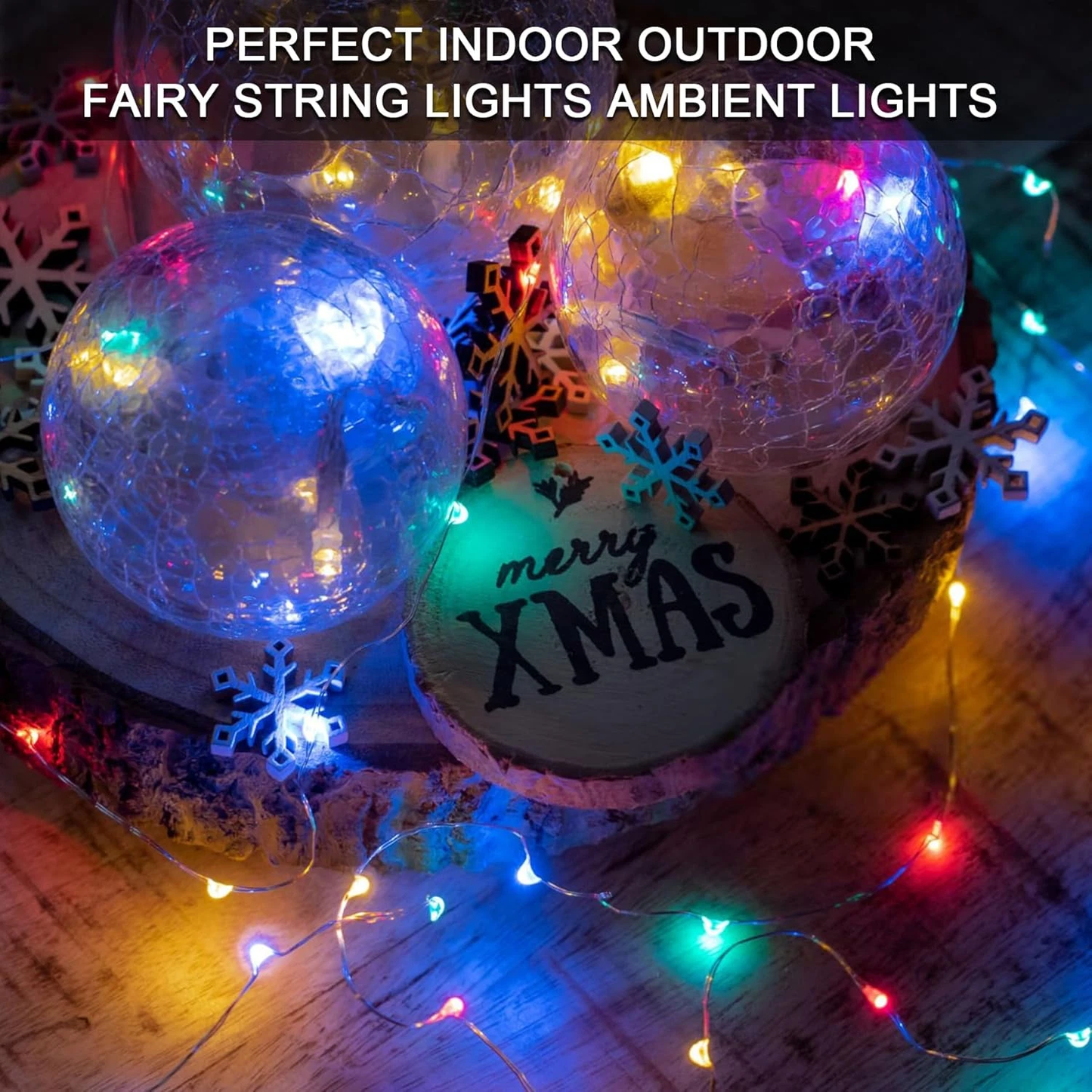 [USB Fairy Lights] 20/30/50 LED USB Fairy Lights | Copper Wire String Lights, Warm White Multicolor White, Home Decor, Bedroom, Wedding, Christmas, Holiday, Halloween Decorations