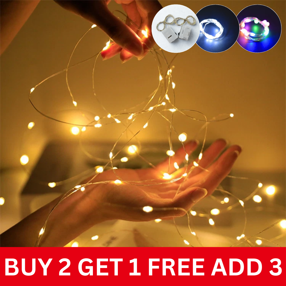 [USB Fairy Lights] 20/30/50 LED USB Fairy Lights | Copper Wire String Lights, Warm White Multicolor White, Home Decor, Bedroom, Wedding, Christmas, Holiday, Halloween Decorations